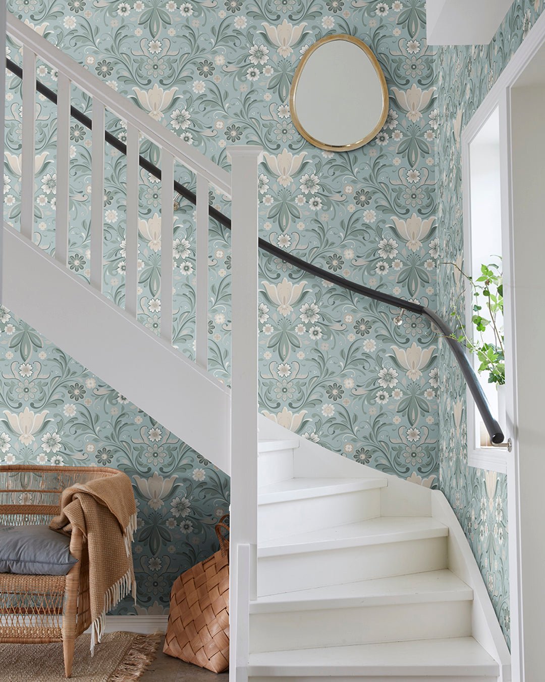 Östanskär Wallpaper - Light Blue - Midbec - 24111 - Premier Wallcovering