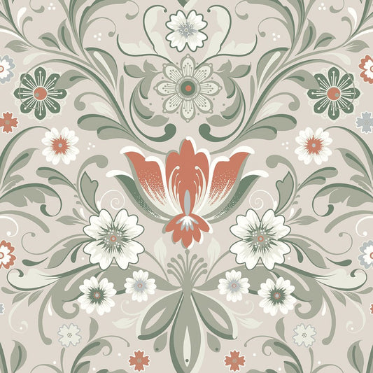 Östanskär Wallpaper - Gray/Beige - Midbec - 24108 - Premier Wallcovering