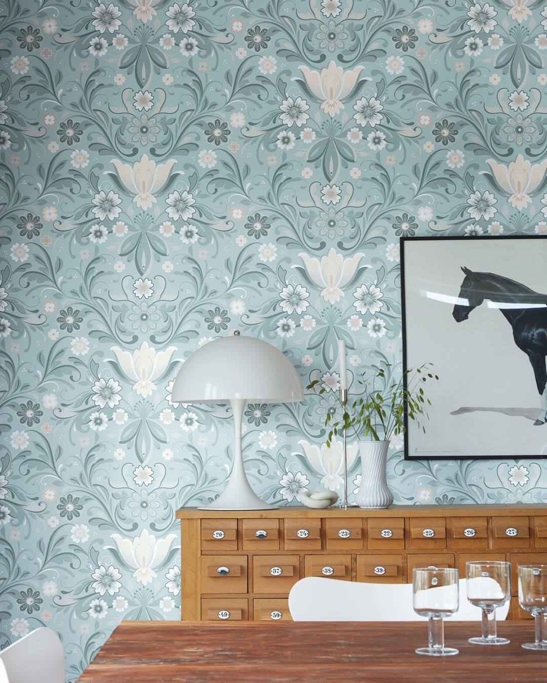 Östanskär Wallpaper - Light Blue - Midbec - 24111 - Premier Wallcovering