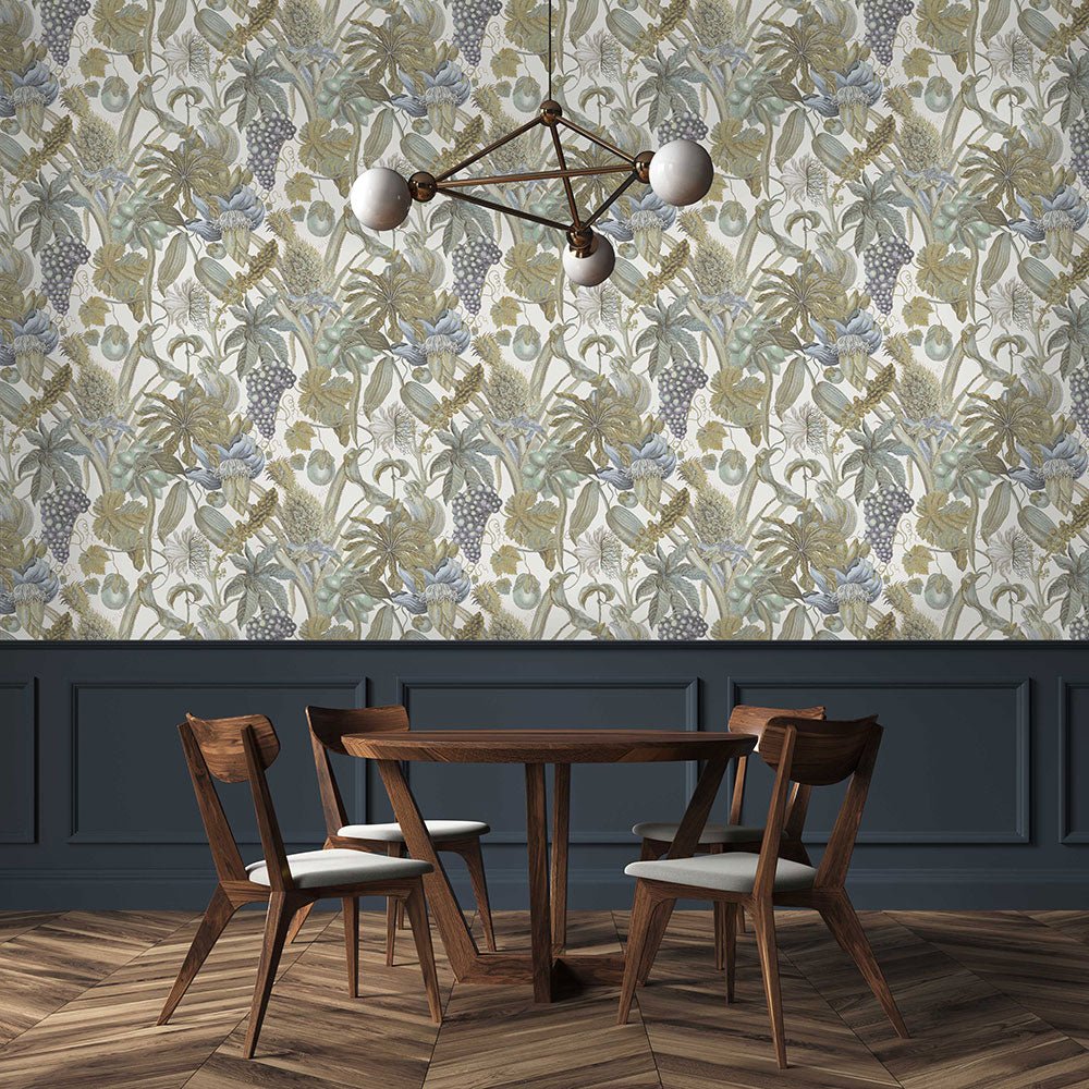 Osterley Wallpaper - Aqua - Timothy Wilman - TW2459 - Premier Wallcovering