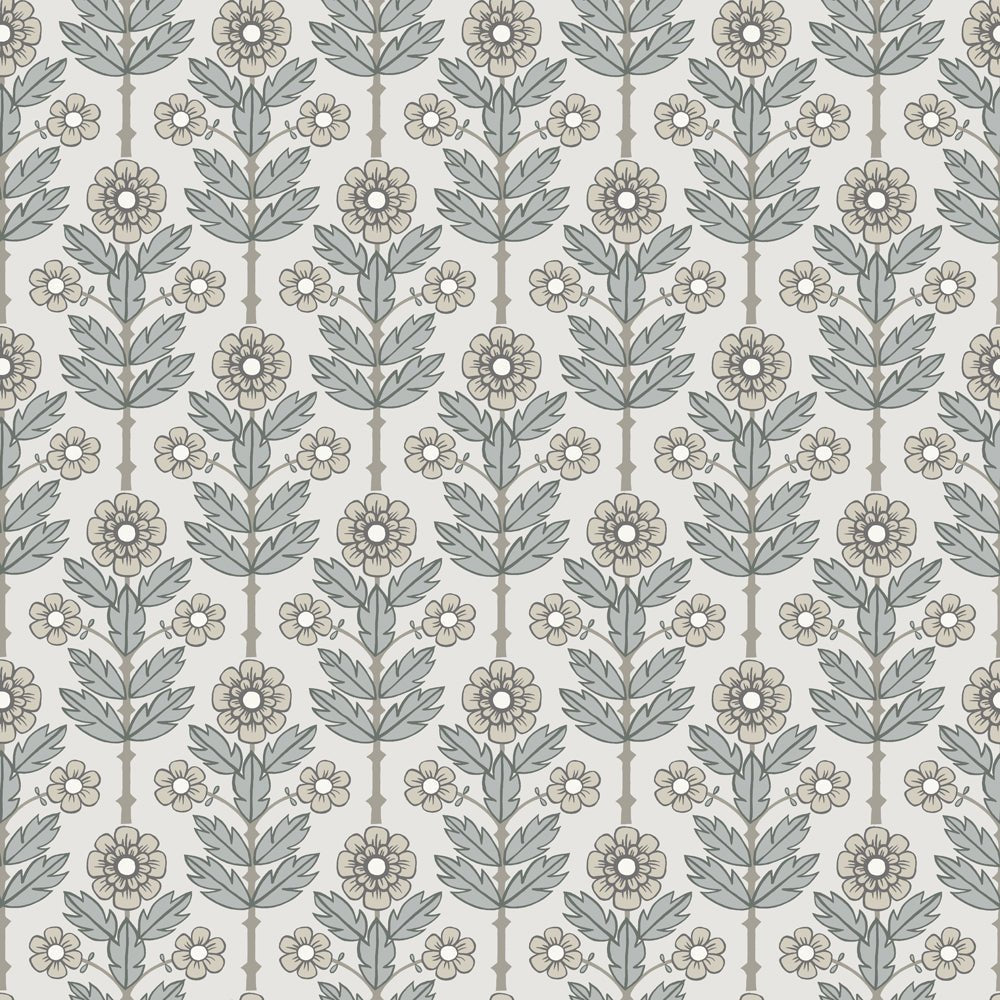 Othilia Wallpaper - Soft Gray - Midbec - 28005 - Premier Wallcovering