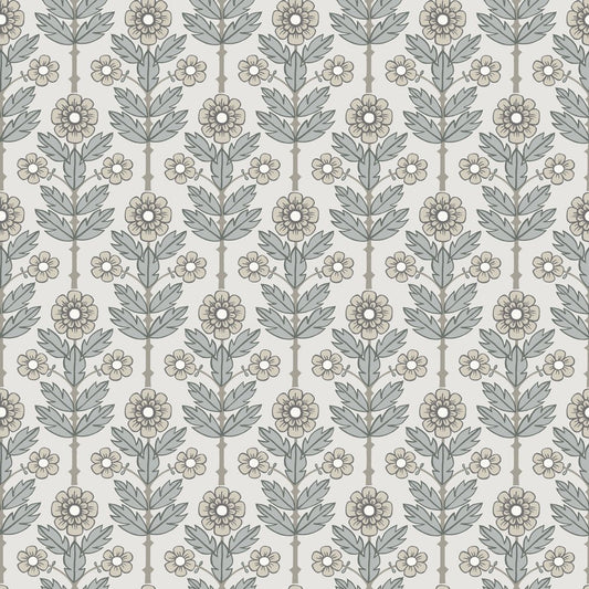 Othilia Wallpaper - Soft Gray - Midbec - 28005 - Premier Wallcovering