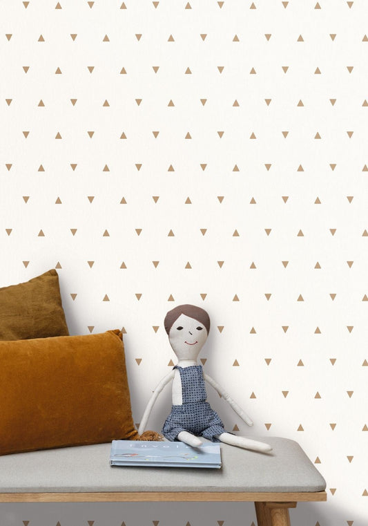 Our Planet Bermuda Triangle Wallpaper - Beige - Caselio - 101991111 - Premier Wallcovering