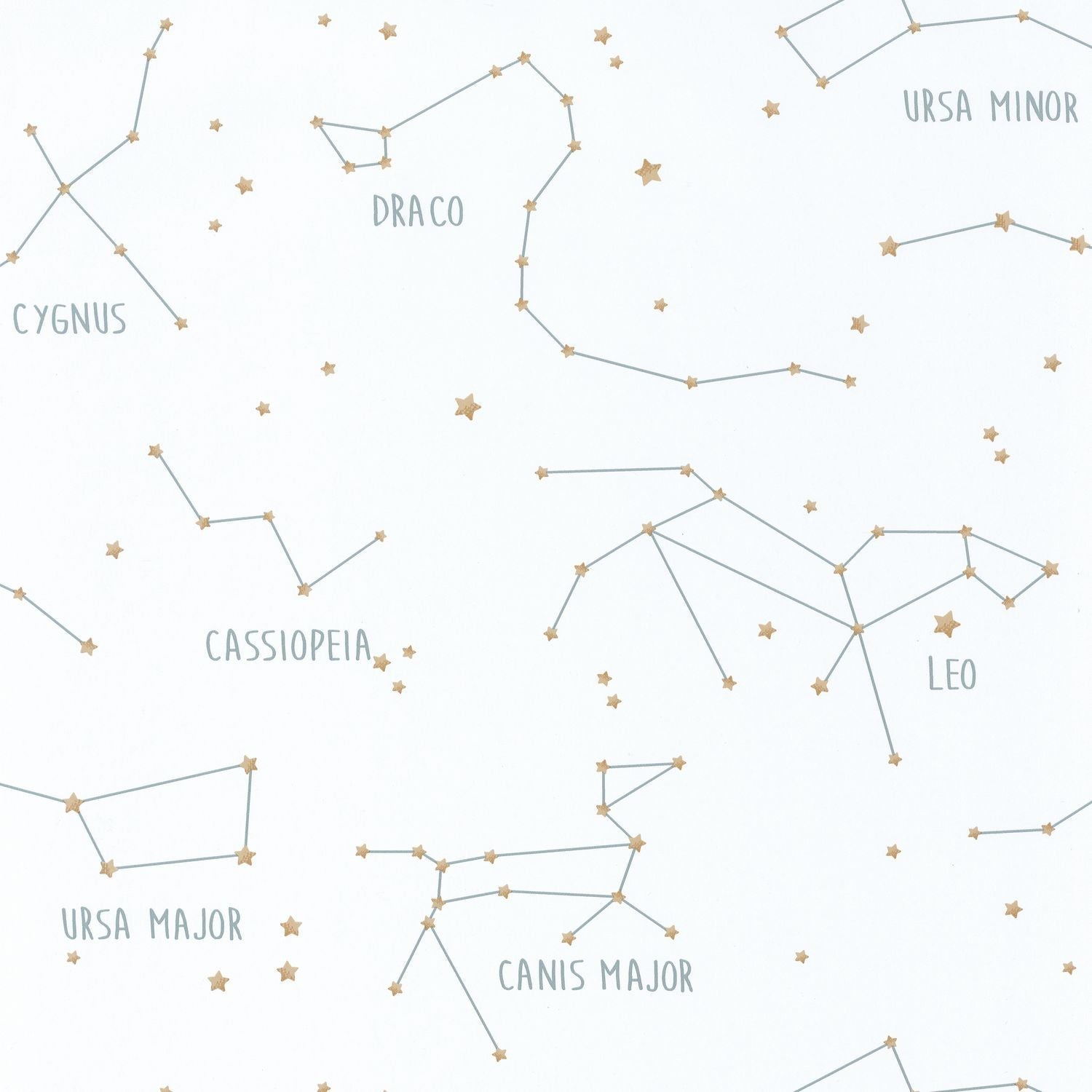 Our Planet Constellations Wallpaper - Blanc - Caselio - 101917125 - Premier Wallcovering