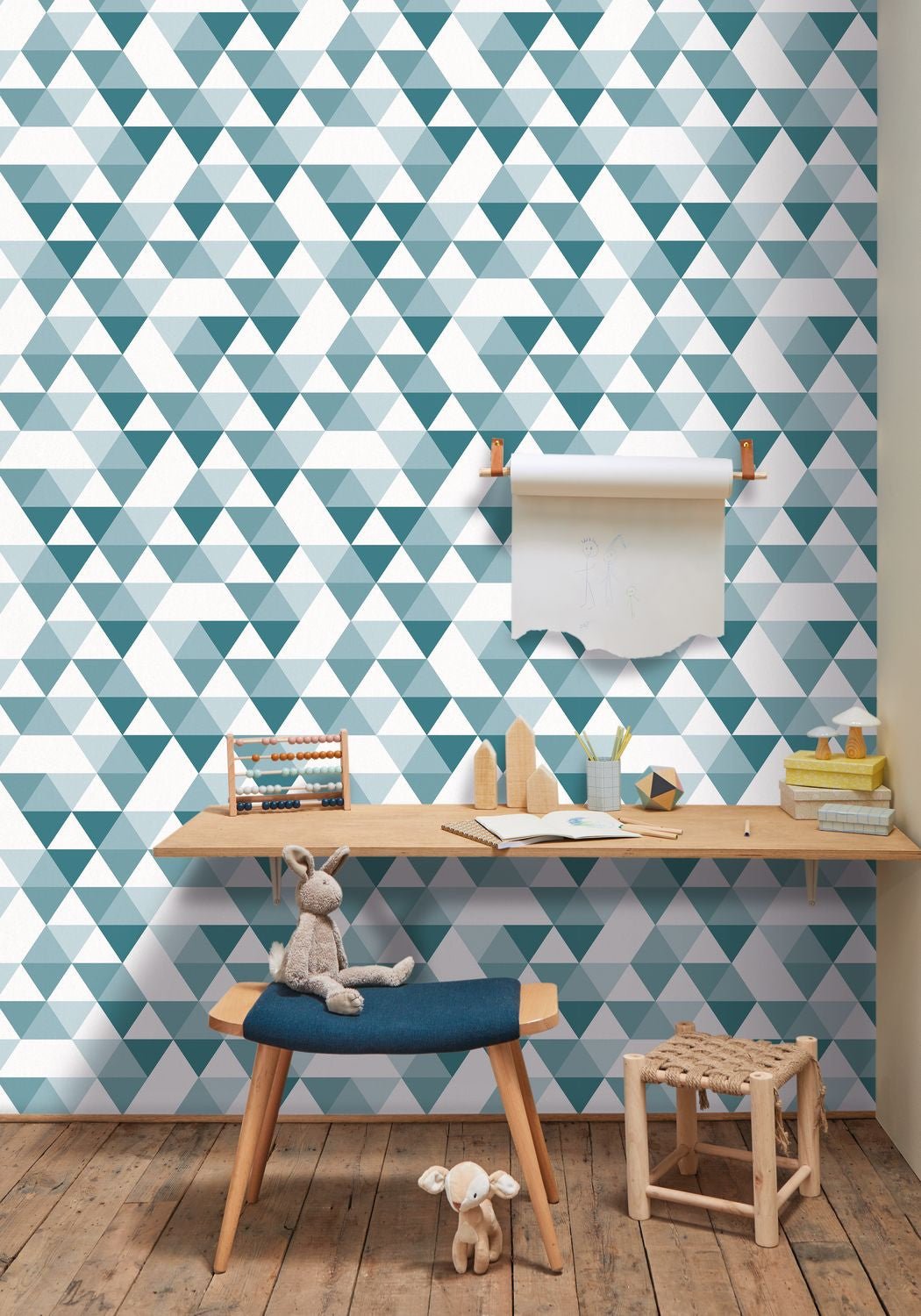 Our Planet Diamond Planet Wallpaper - Bleu - Caselio - 102006011 - Premier Wallcovering