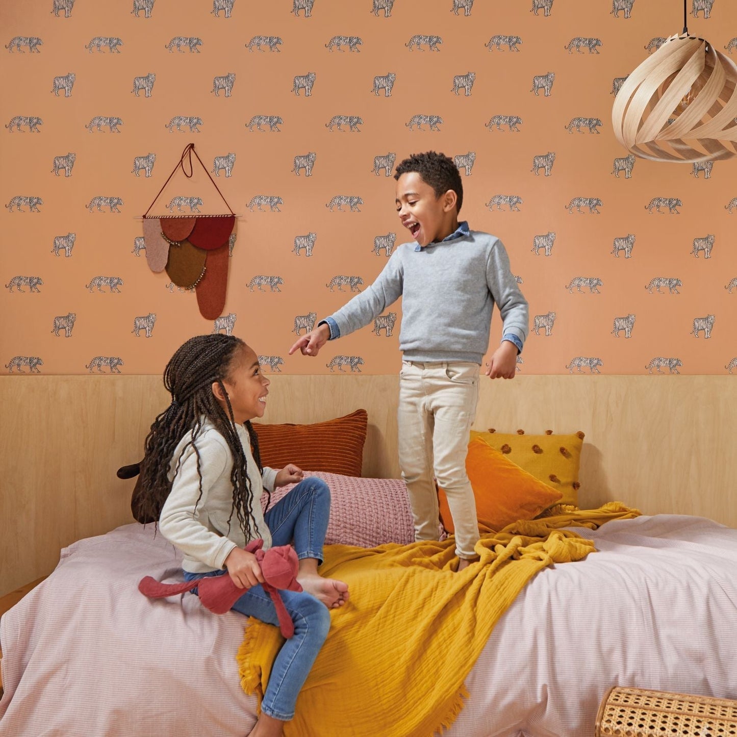 Our Planet Eye Of The Tiger Wallpaper - Camel - Caselio - 101962929 - Premier Wallcovering