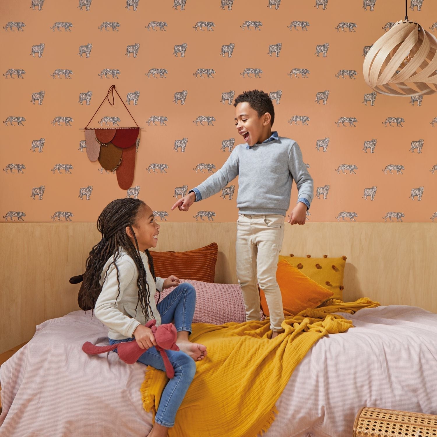 Our Planet Eye Of The Tiger Wallpaper - Camel - Caselio - 101962929 - Premier Wallcovering