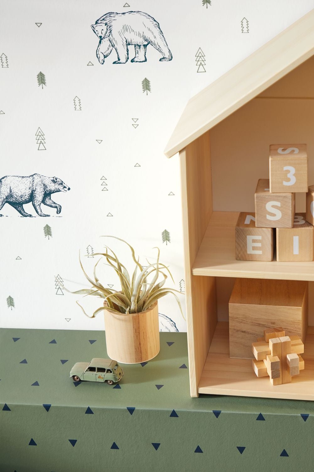 Our Planet Grizzly Bears Wallpaper - Beige - Caselio - 101986009 - Premier Wallcovering