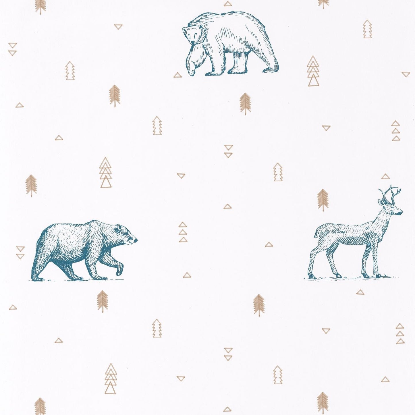 Our Planet Grizzly Bears Wallpaper - Beige - Caselio - 101986009 - Premier Wallcovering