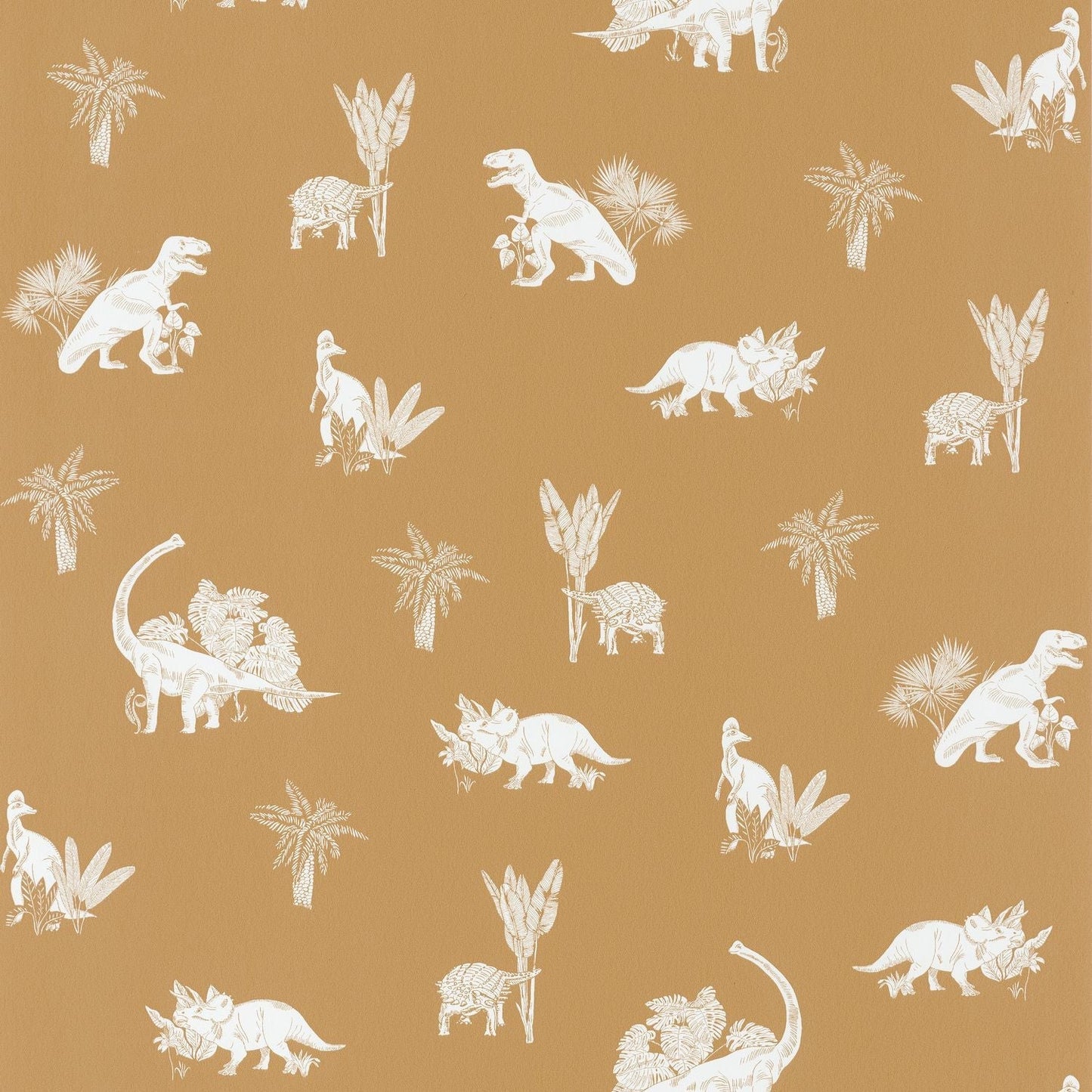 Our Planet Jurassic World Wallpaper - Ocre - Caselio - 101932112 - Premier Wallcovering