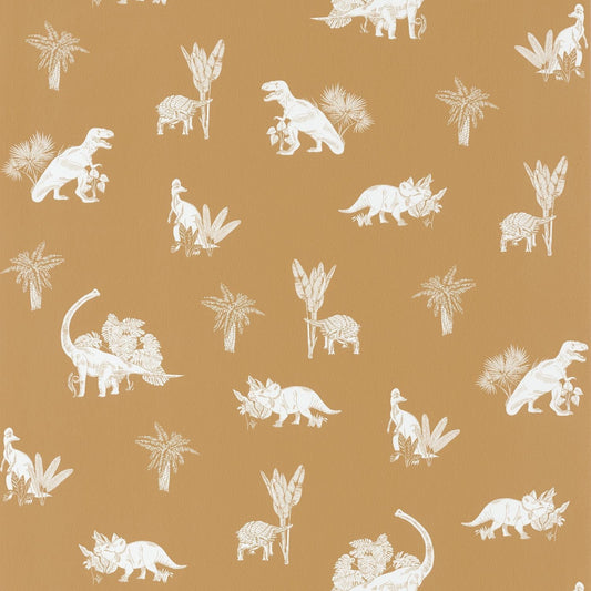 Our Planet Jurassic World Wallpaper - Ocre - Caselio - 101932112 - Premier Wallcovering