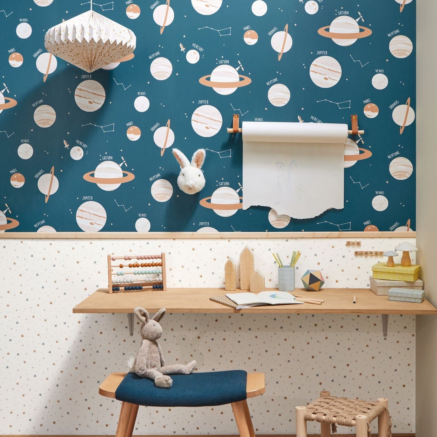 Our Planet Stars In Your Eyes Wallpaper - Beige - Caselio - 101926019 - Premier Wallcovering