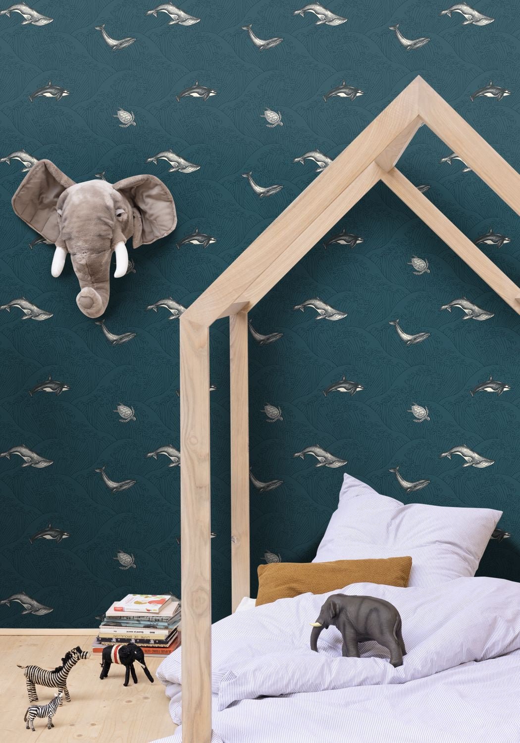 Our Planet Under The Sea Wallpaper - Bleu Mer - Caselio - 102016608 - Premier Wallcovering