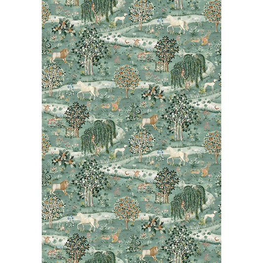 Owl & Willow Wallpaper Mural - Sage / Clay - 217405 - Morris Wallpaper WD - Premier Wallcovering
