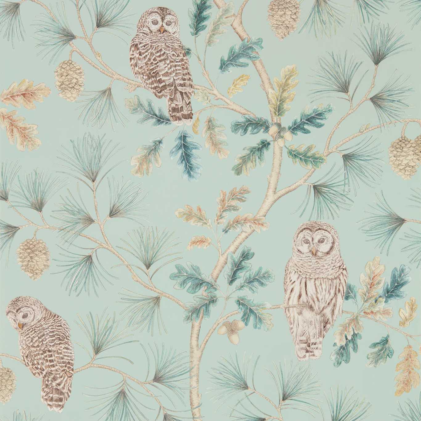 Owlswick Wallpaper - Whitstable Blue - Sanderson - DYSI216596 - Premier Wallcovering