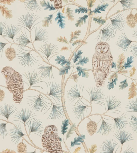 Owlswick Wallpaper - Teal - DYSI216595 - Sanderson - Premier Wallcovering