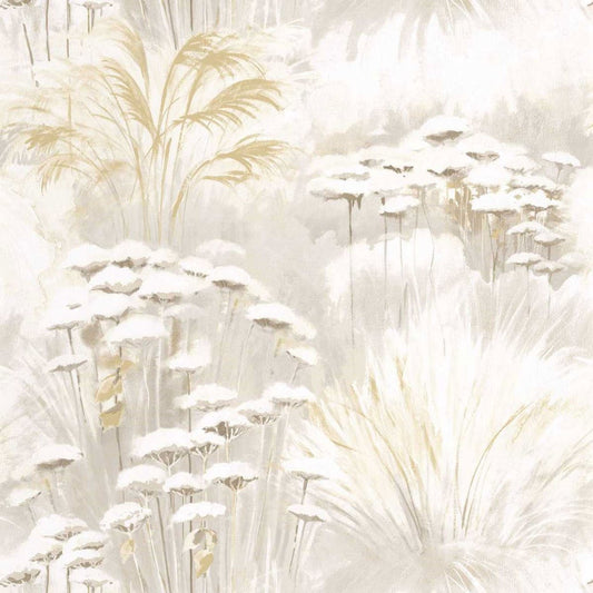 Oyat Sentier Des Dunes Wallpaper - Beige Creme - Casadeco - 200941322 - Premier Wallcovering