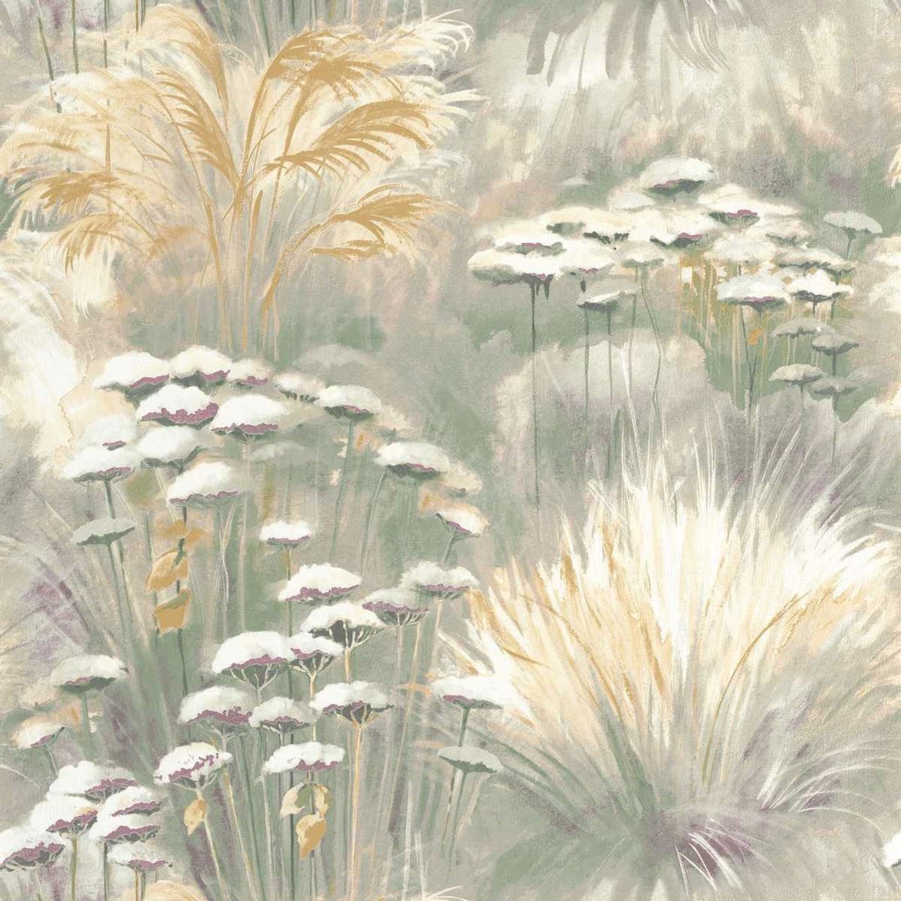 Oyat Sentier Des Dunes Wallpaper - Celadon - Casadeco - 200947606 - Premier Wallcovering