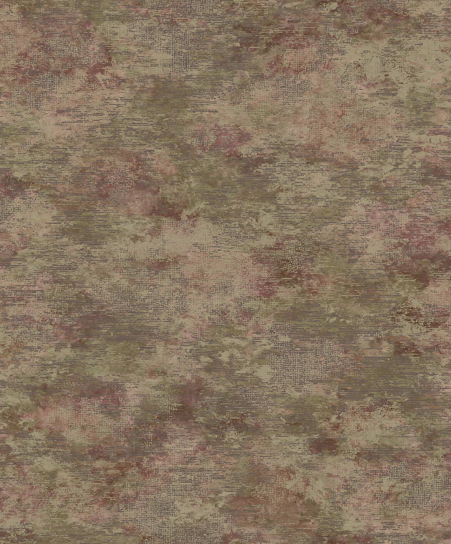 Ozbek Wallpaper - Maroon /Khaki - Holden Décor - 65903 - Premier Wallcovering