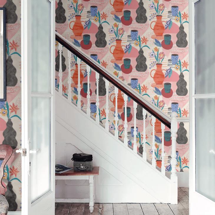 Pablo Wallpaper - Melon & Carbon - Ohpopsi - ABS50121W - Premier Wallcovering