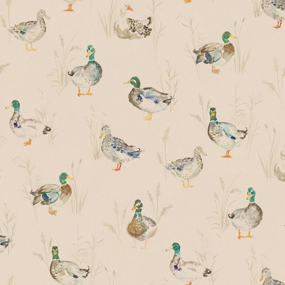 Paddling Ducks Wallpaper - Cream - Voyage Maison - PADDLIN/WPO/CRE - Premier Wallcovering
