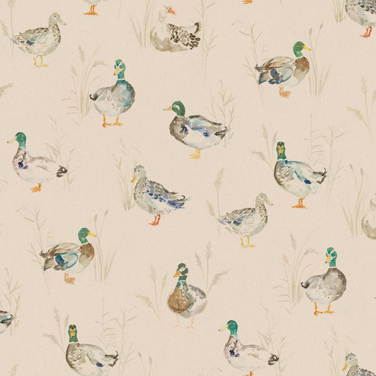 Paddling Ducks Wallpaper - Cream - Voyage Maison - PADDLIN/WPO/CRE - Premier Wallcovering