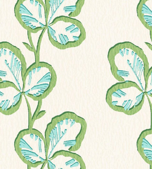 Paddy Fabric - Olive Aqua - Woodchip & Magnolia - WMF - 480 - 01LD - Premier Wallcovering