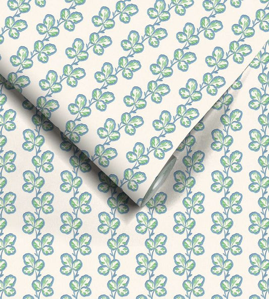 Paddy Wallpaper - Denim Green - Woodchip & Magnolia - WM - 480 - 02R - Premier Wallcovering