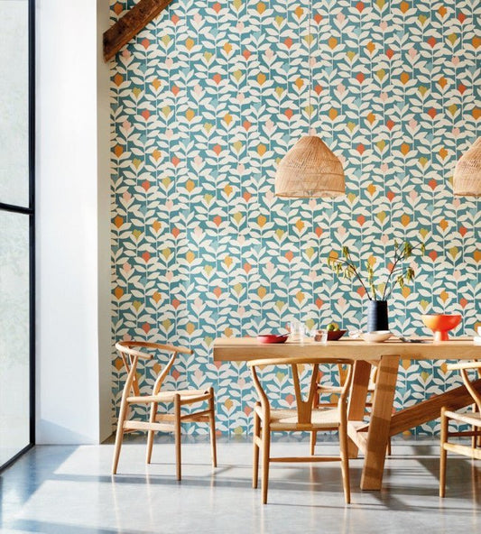 Padukka Wallpaper - Flamenco - NESW112215 - Scion - Premier Wallcovering