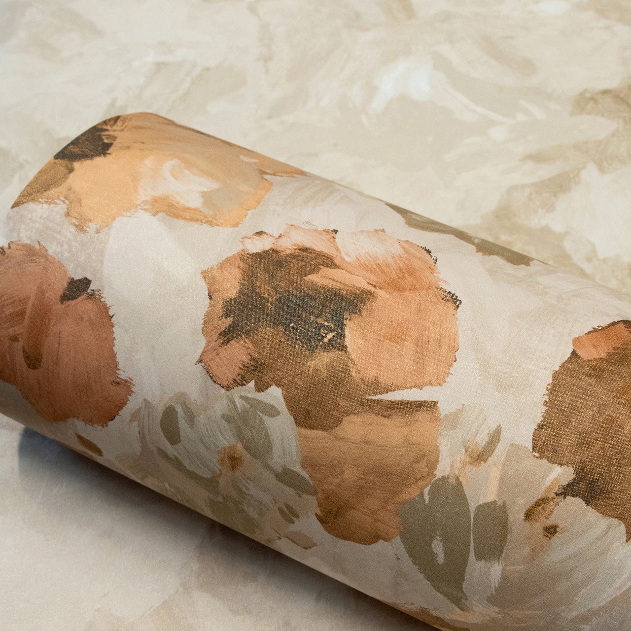 Paeonia Twin Julie Feels Home Wall Mural - Mandarine Beige - Hohenberger - 26957 - Premier Wallcovering