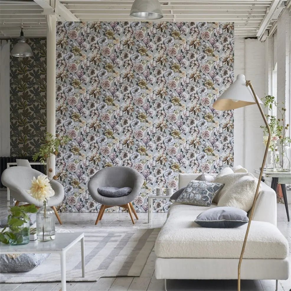 Pahari Wallpaper - Platinum - Designers Guild - PDG1128/02 - Premier Wallcovering
