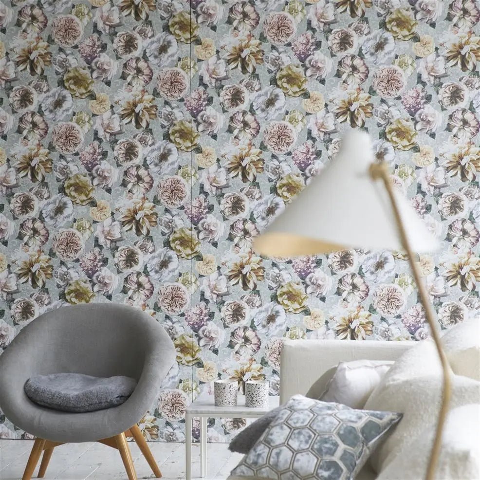 Pahari Wallpaper - Platinum - Designers Guild - PDG1128/02 - Premier Wallcovering