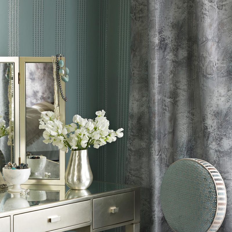 Paillons Wallpaper - Black/Silver - Osborne & Little - W6435-04 - Premier Wallcovering