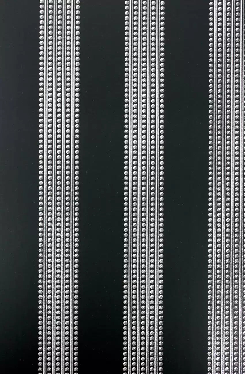 Paillons Wallpaper - Black/Silver - Osborne & Little - W6435-04 - Premier Wallcovering