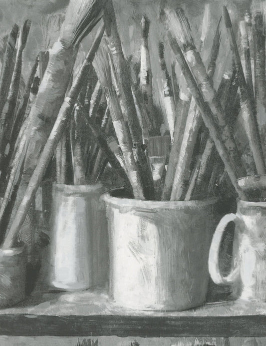 Paintbox Wallpaper - Charcoal  - Andrew Martin - ATTPABXCHA - Premier Wallcovering