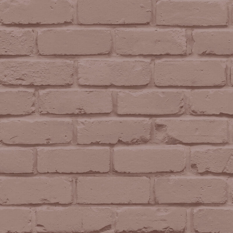 Painted Brick Wallpaper - Pink - Fine Décor - FD43601 - Premier Wallcovering