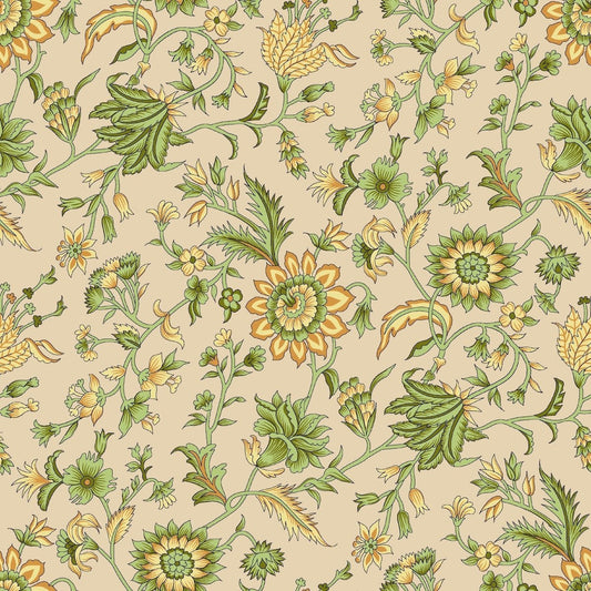 Morris Collections - 1150 - Paisley & Peony Wallpaper - Sunrise - Premier Wallcovering