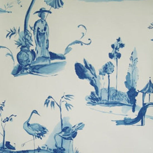 Palais Chinois Wallpaper - Blue - Osborne & Little - W6011-03 - Premier Wallcovering