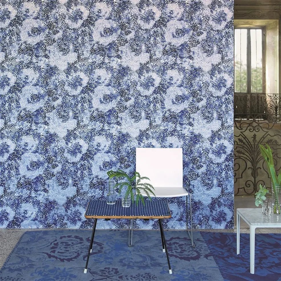 Palasini Wallpaper - Teal - PDG647/06 - Designers Guild - Premier Wallcovering