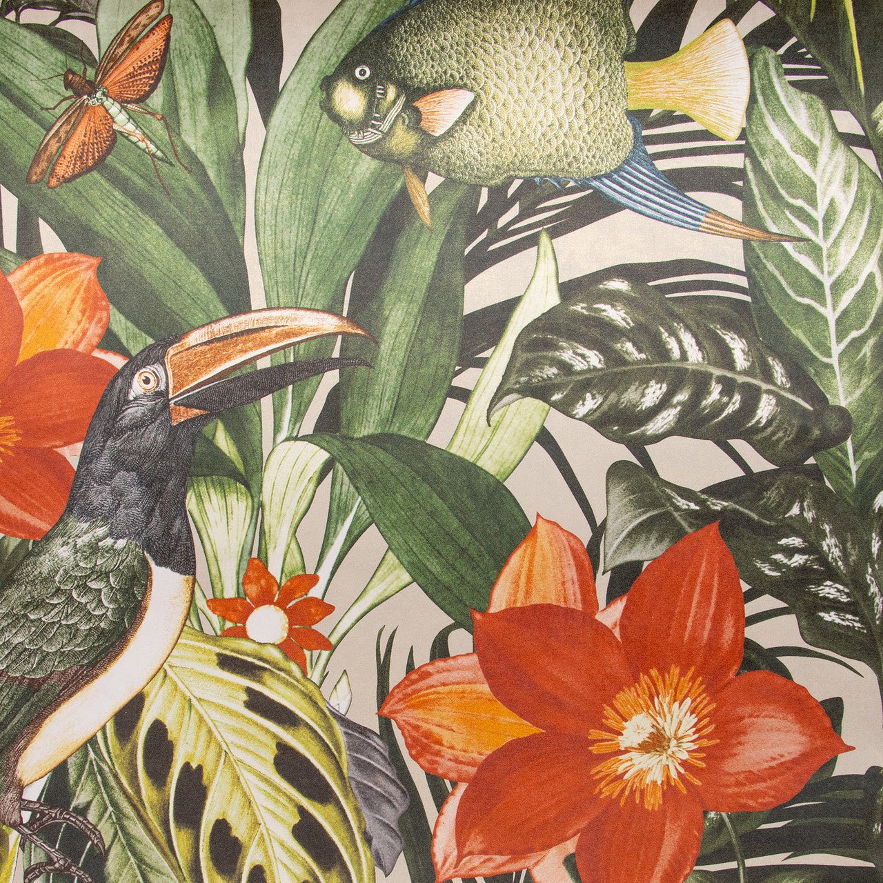 Palau Tropical Wallpaper - Avocado - Hohenberger - 26747 - Premier Wallcovering