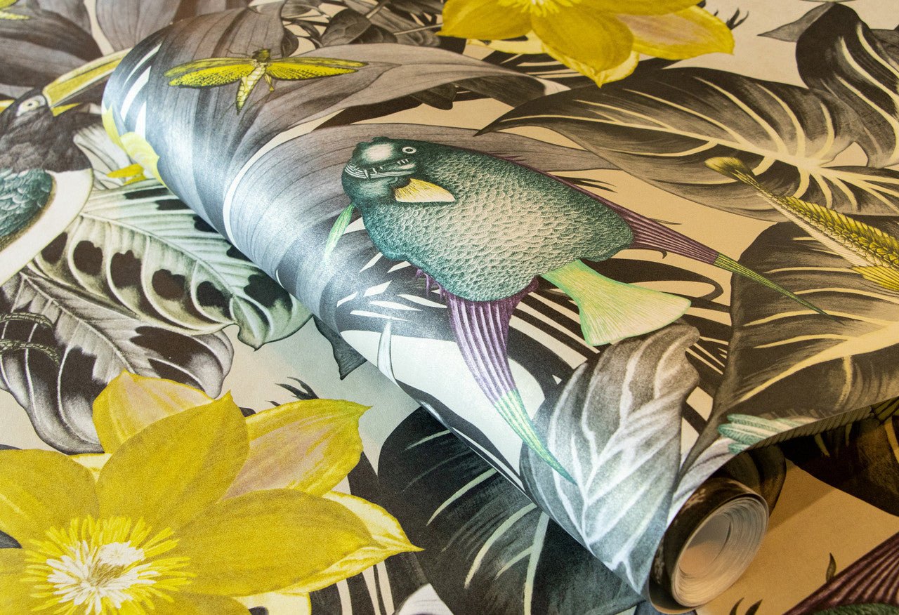 Palau Tropical Wallpaper - Blackberry - Hohenberger - 26745 - Premier Wallcovering