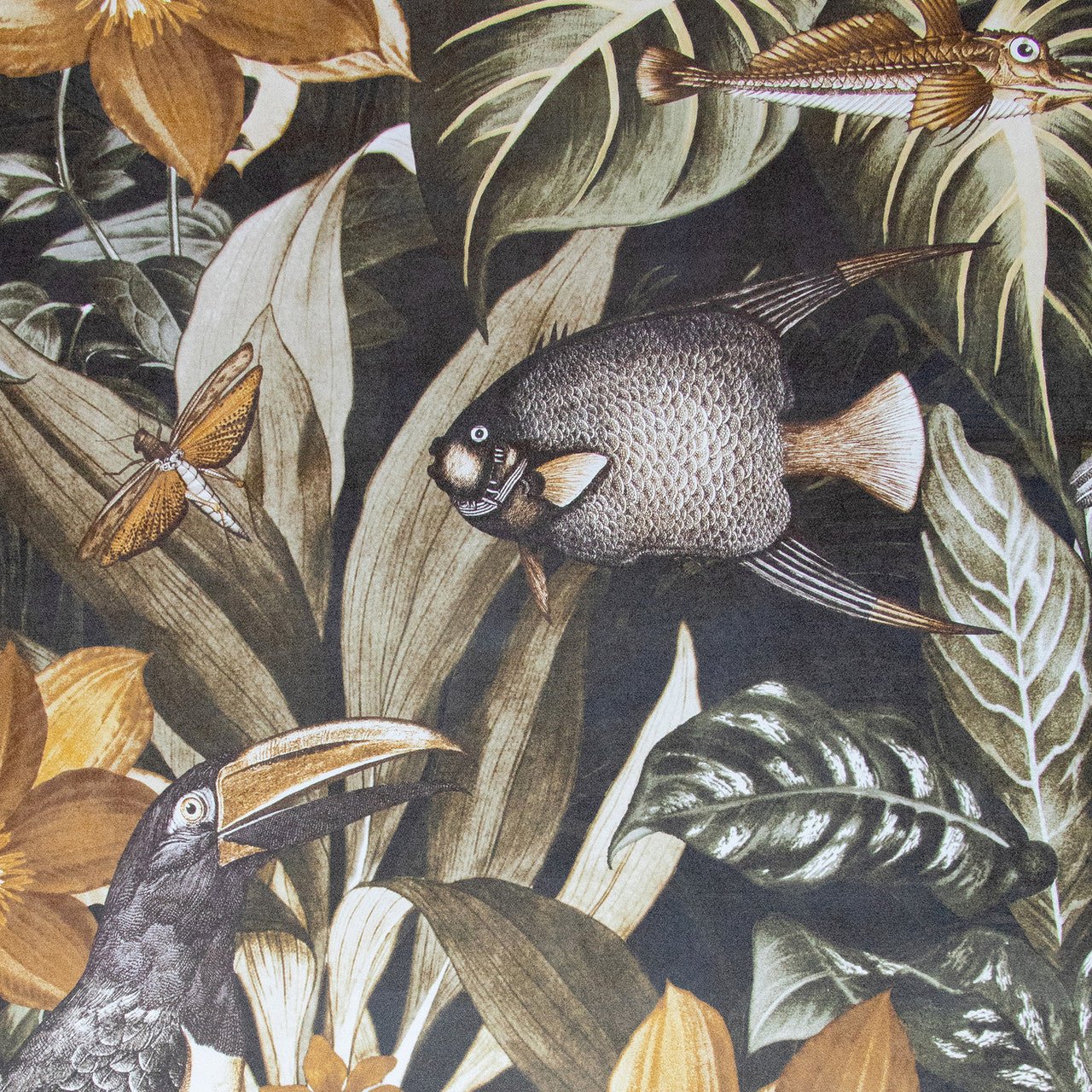 Palau Tropical Wallpaper - Walnut - Hohenberger - 26746 - Premier Wallcovering