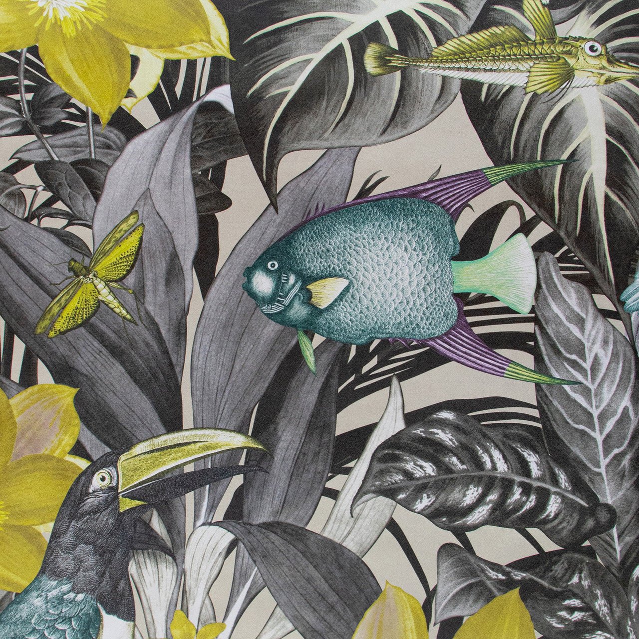 Palau Tropical Wallpaper - Blackberry - Hohenberger - 26745 - Premier Wallcovering