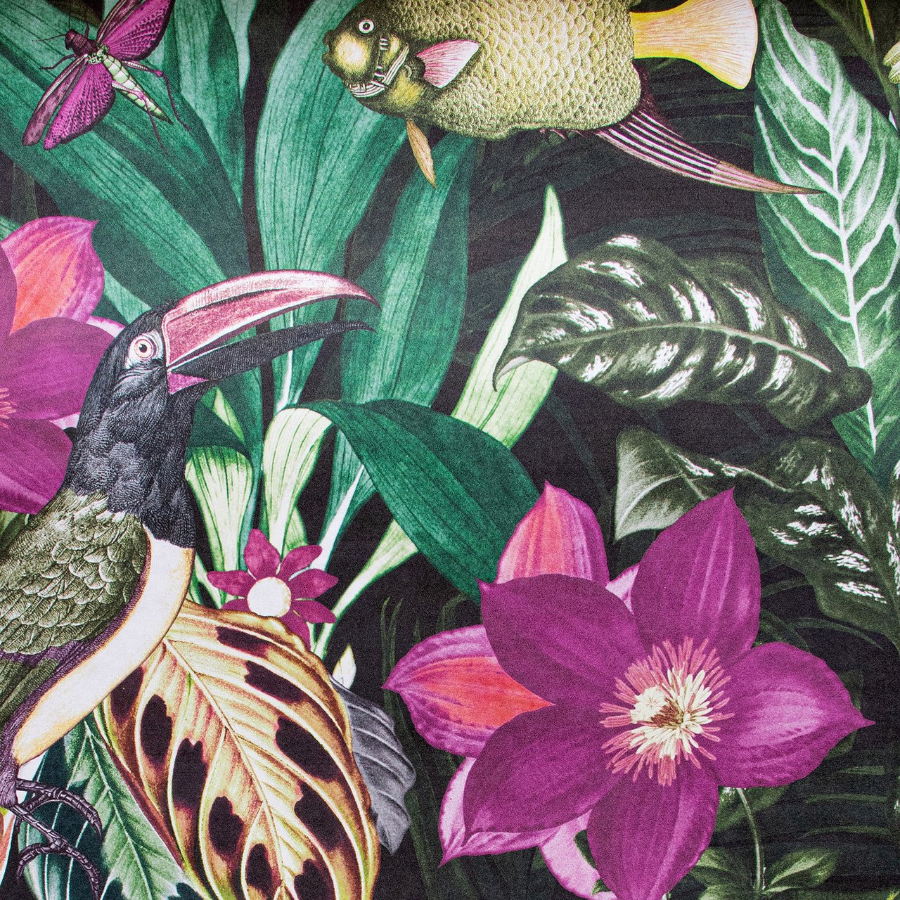 Palau Tropical Wallpaper - Berry - Hohenberger - 26744 - Premier Wallcovering