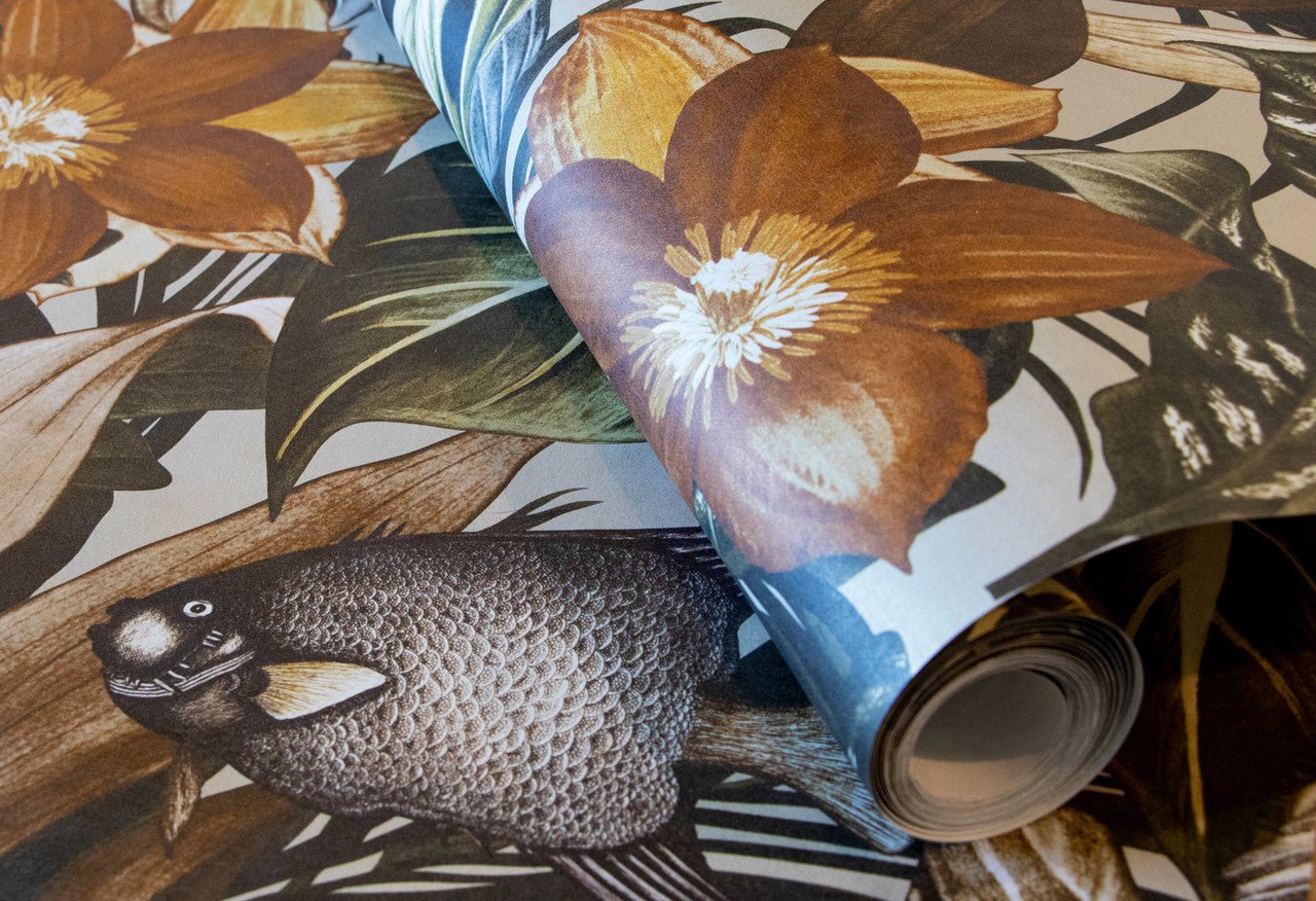 Palau Tropical Wallpaper - Peanut - Hohenberger - 26748 - Premier Wallcovering