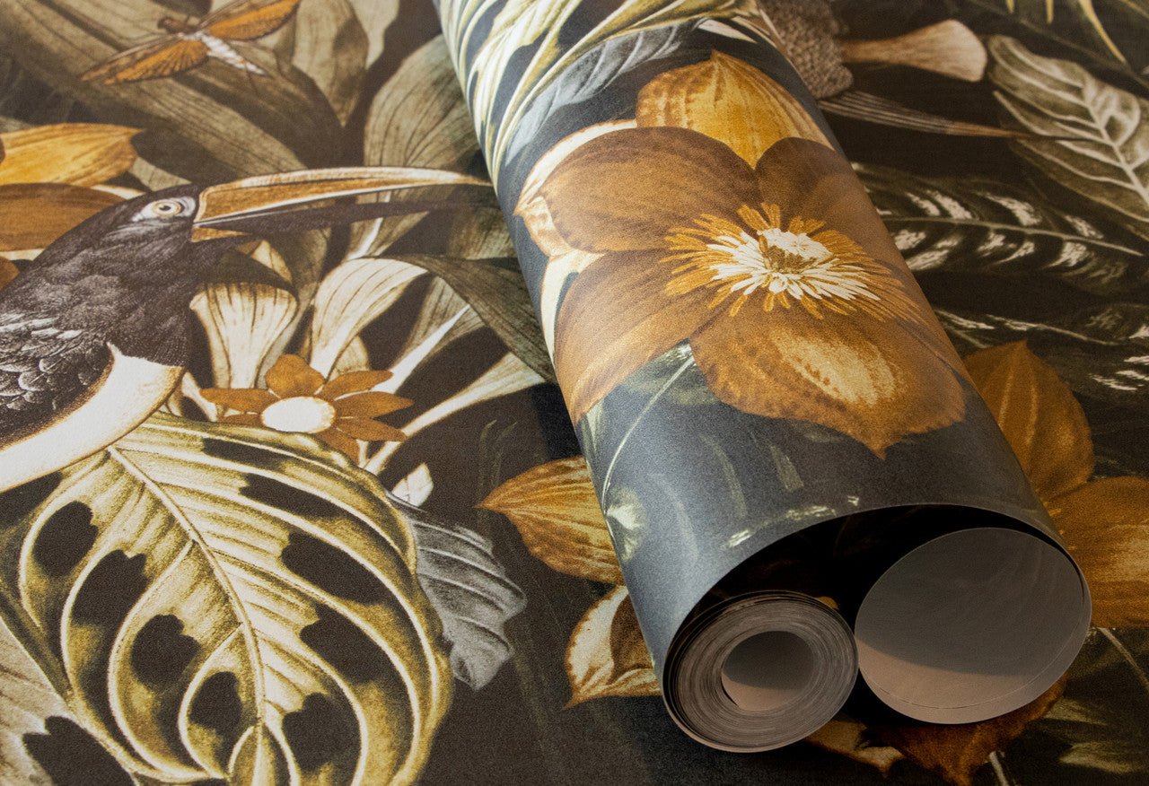 Palau Tropical Wallpaper - Walnut - Hohenberger - 26746 - Premier Wallcovering