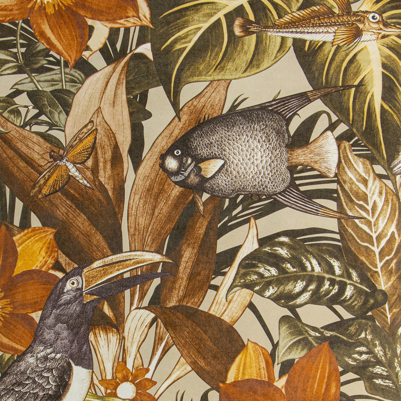 Palau Tropical Wallpaper - Peanut - Hohenberger - 26748 - Premier Wallcovering