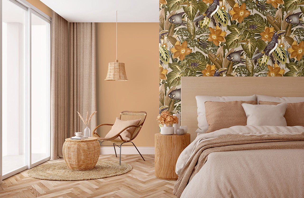Palau Tropical Wallpaper - Peanut - Hohenberger - 26748 - Premier Wallcovering