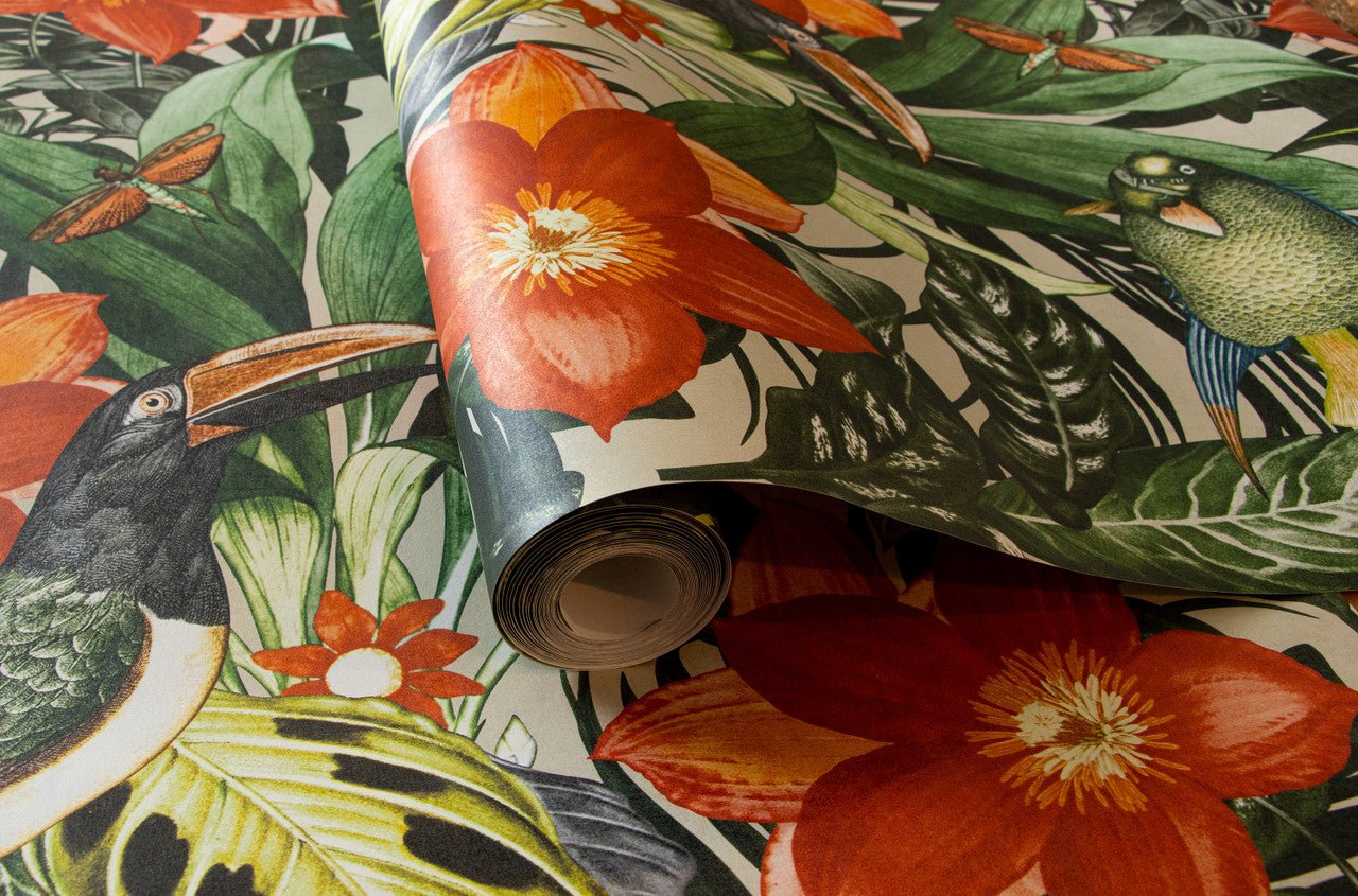 Palau Tropical Wallpaper - Avocado - Hohenberger - 26747 - Premier Wallcovering