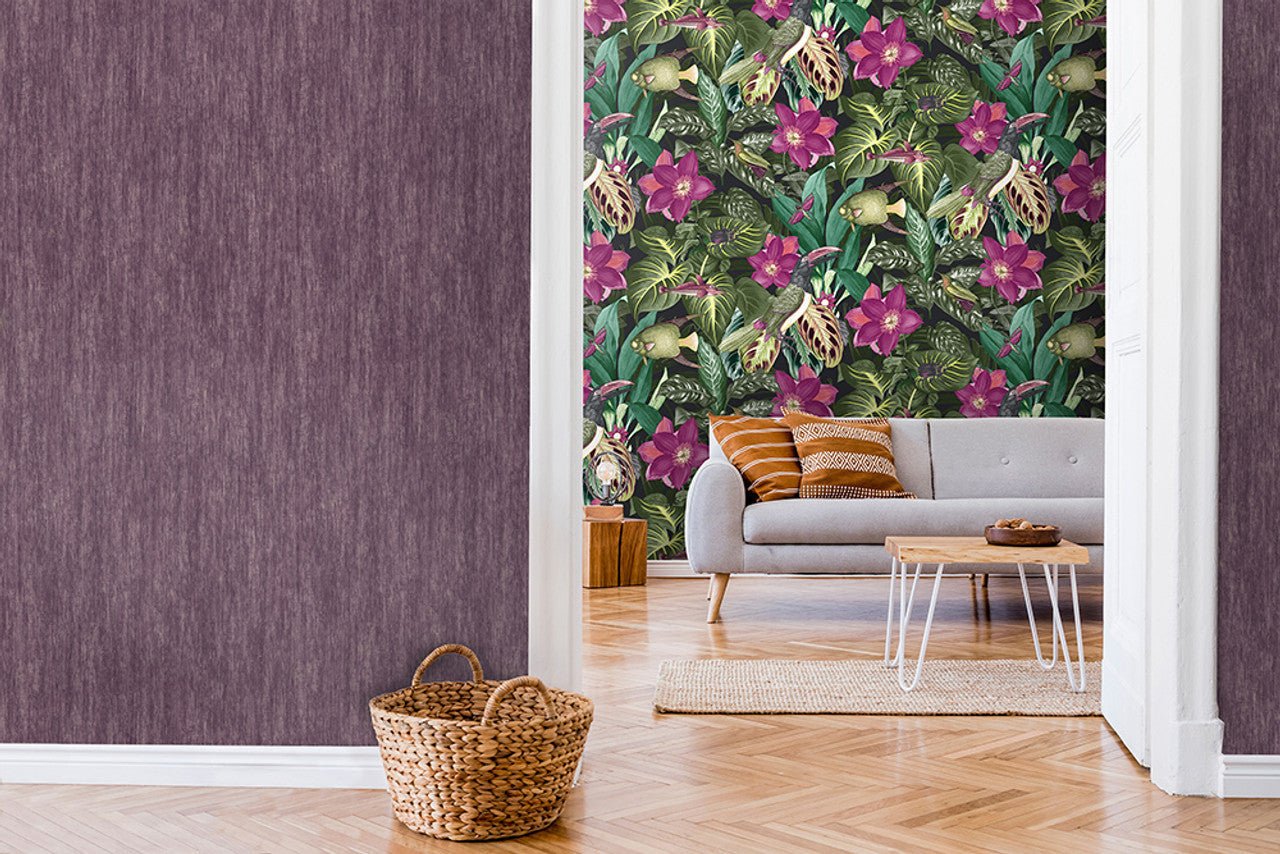 Palau Tropical Wallpaper - Berry - Hohenberger - 26744 - Premier Wallcovering